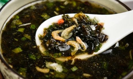 Dreaming eating nori soup