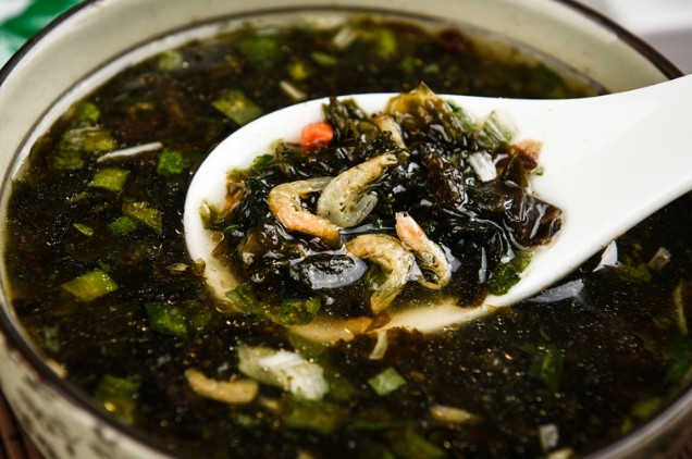 Dreaming eating nori soup